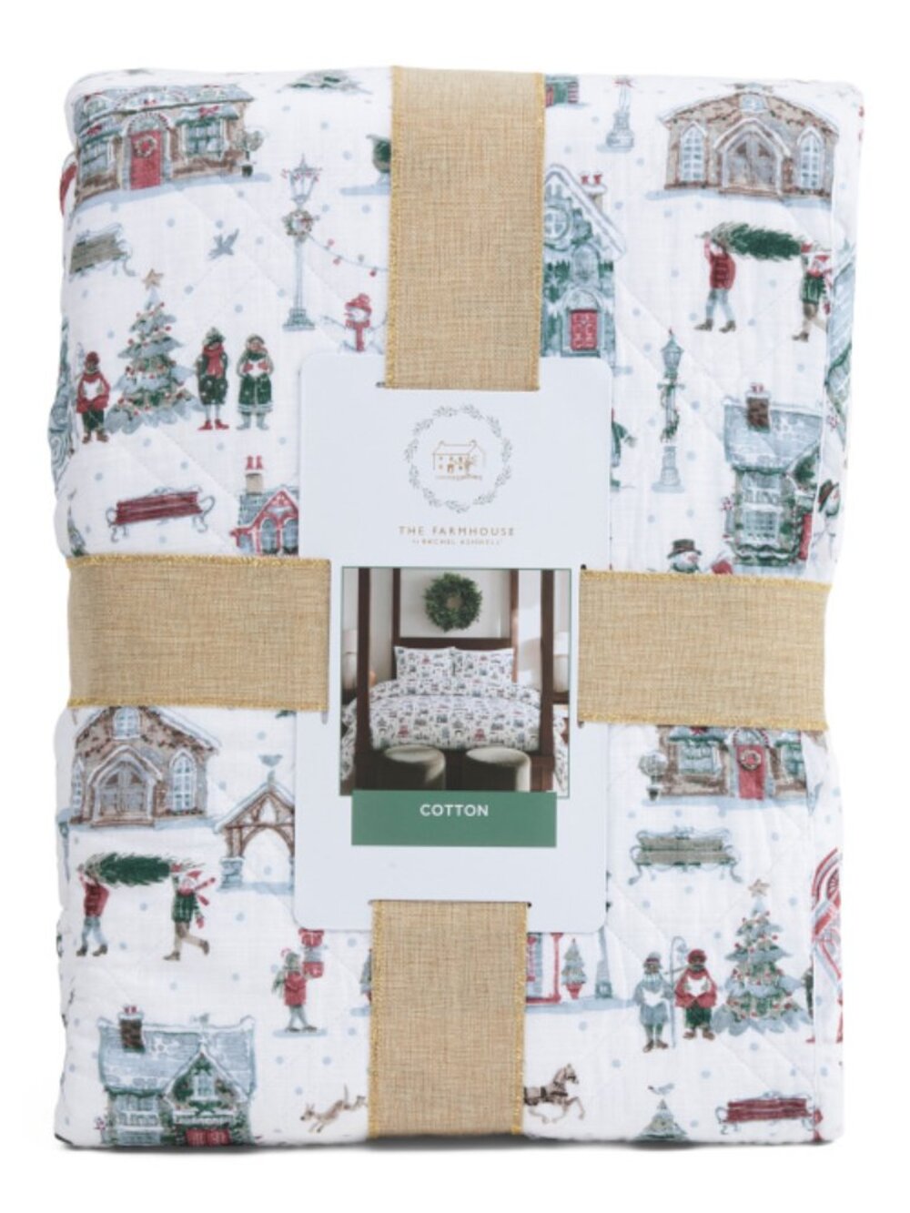 The Farm House Christmas Town Quilt Set